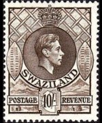 Swaziland 1938 - set King George VI: 10 sh