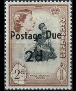Swaziland 1961 - set Queen Elisabeth II - overprinted: 2 p su 2 p