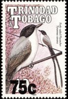 Trinidad e Tobago 1990 - serie Uccelli: 75 c su 40 c