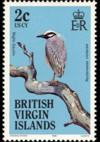 Isole Vergini britanniche 1985 - serie Uccelli: 2 c