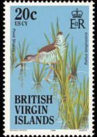 Isole Vergini britanniche 1985 - serie Uccelli: 20 c