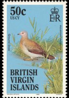 Isole Vergini britanniche 1985 - serie Uccelli: 50 c