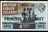 Isole Vergini britanniche 1970 - serie Navi: 4 c