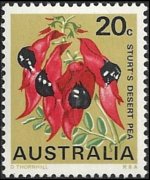Australia 1968 - set Flowers: 20 c
