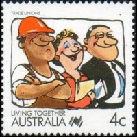 Australia 1988 - set Living together: 4 c