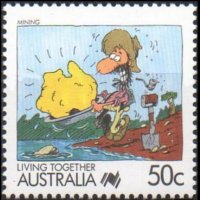 Australia 1988 - set Living together: 50 c