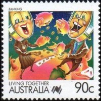 Australia 1988 - set Living together: 90 c