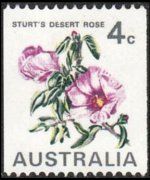 Australia 1970 - serie Fiori: 4 c