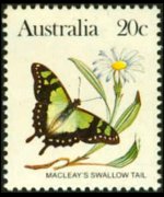 Australia 1983 - set Butterflies: 20 c