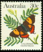 Australia 1983 - set Butterflies: 30 c