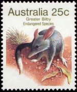 Australia 1981 - set Endangered species: 25 c