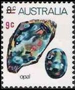 Australia 1973 - set Sealife, minerals and plants: 9 c su 8 c
