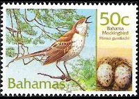 Bahamas 2001 - set Birds and their eggs: 50 c