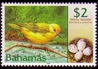 Bahamas 2001 - set Birds and their eggs: 2 $