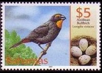 Bahamas 2001 - set Birds and their eggs: 5 $