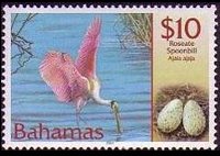 Bahamas 2001 - set Birds and their eggs: 10 $