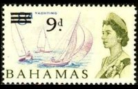 Bahamas 1965 - serie Soggetti vari: 9 d su 8 d