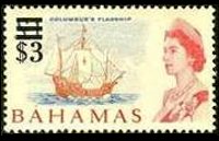 Bahamas 1965 - serie Soggetti vari: 3 $ su 1 £