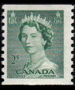 Canada 1953 - set Queen Elisabeth II: 2 c