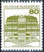 Germania 1977 - serie Castelli e fortezze: 80 p
