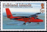Isole Falkland 2008 - serie Aerei: 5 p
