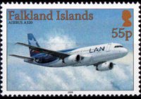 Isole Falkland 2008 - serie Aerei: 55 p