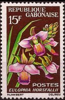 Gabon 1964 - set Flowers: 15 fr