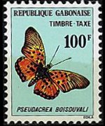 Gabon 1978 - set Butterflies: 100 fr