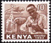 Kenya 1963 - serie Indipendenza: 10 c