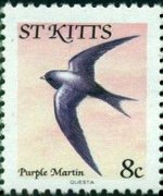 Saint Kitts 1981 - set Birds: 8 c
