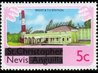 Nevis 1980 - set Various subjects: 5 c