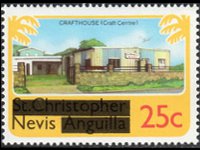 Nevis 1980 - serie Soggetti vari: 25 c