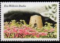 Nevis 1981 - set Landmarks: 55 c