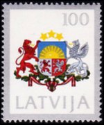 Lettonia 1991 - serie Stemma: 100 k