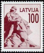 Lettonia 1992 - serie Monumenti: 100 k