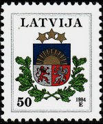 Lettonia 1994 - serie Stemmi: 50 s