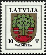 Lettonia 1994 - serie Stemmi: 10 s