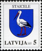 Lettonia 2002 - serie Stemmi: 5 s