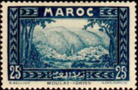 Marocco 1933 - serie Vedute: 25 c