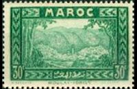 Marocco 1933 - serie Vedute: 30 c
