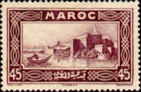 Marocco 1933 - serie Vedute: 45 c