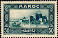 Marocco 1933 - serie Vedute: 50 c