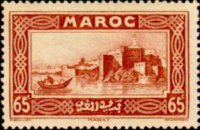 Marocco 1933 - serie Vedute: 65 c