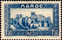 Marocco 1933 - serie Vedute: 1,50 fr