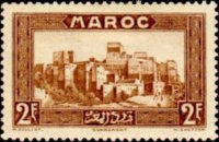 Marocco 1933 - serie Vedute: 2 fr