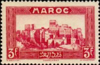 Marocco 1933 - serie Vedute: 3 fr