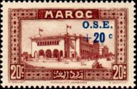 Marocco 1933 - serie Vedute: 20 c + 20 c