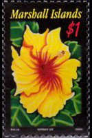 Marshall Islands 2005 - set Hibiscus: 1 $