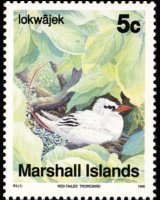 Marshall Islands 1990 - set Birds: 5 c
