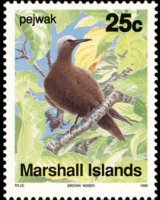 Marshall Islands 1990 - set Birds: 25 c